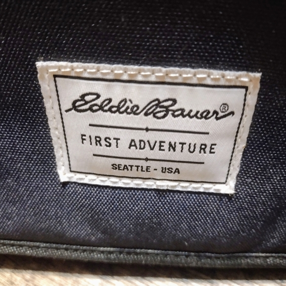 Brand New Eddie Bauer Grey & Blue Soft Sided Briefcase Book Laptop Computer Bag - Picture 3 of 12